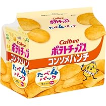 Amazon.co.jp: 湖池屋 5個パック ポテトチップス じゃがいもと塩 125g